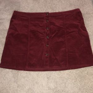 Plus size corduroy skirt